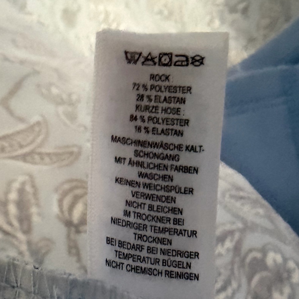 Women’s Lauren Ashley Floral Patterned Blue Skort Size-L - Picture 4 of 8